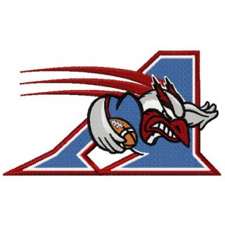Montreal Alouettes logo embroidery design - Embroidery Design