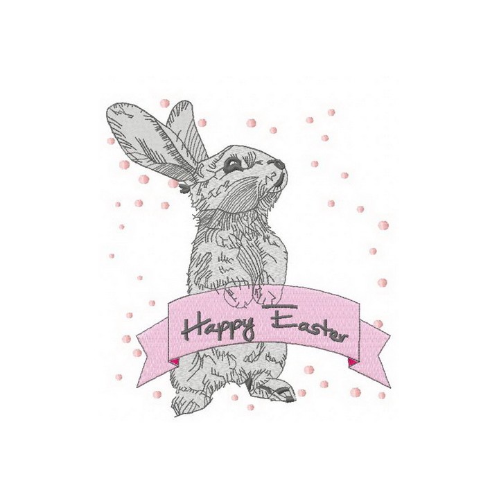 Happy Easter embroidery design - Embroidery Design
