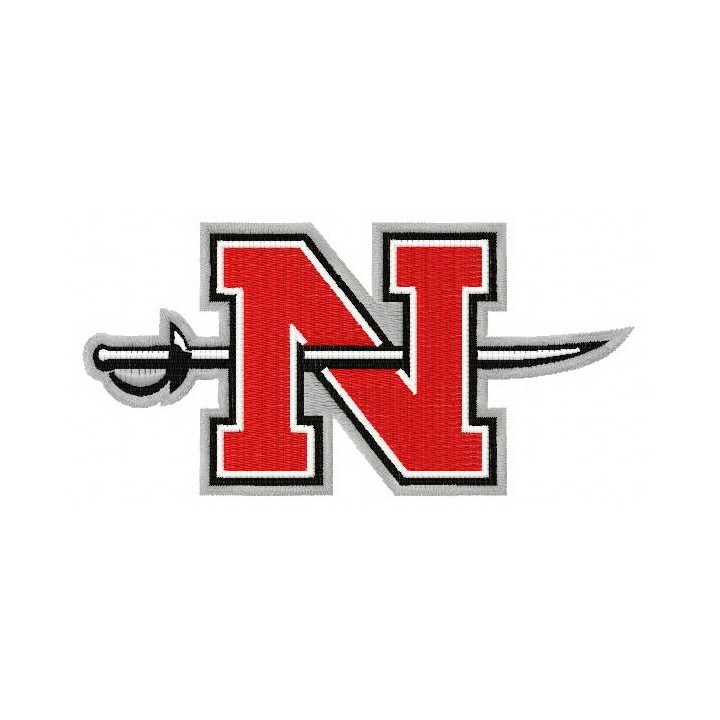 Nicholls State Colonels logo 3 embroidery design - Embroidery Design