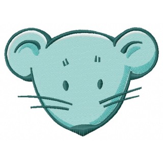 Cute little mouse 2 embroidery design - Embroidery Design