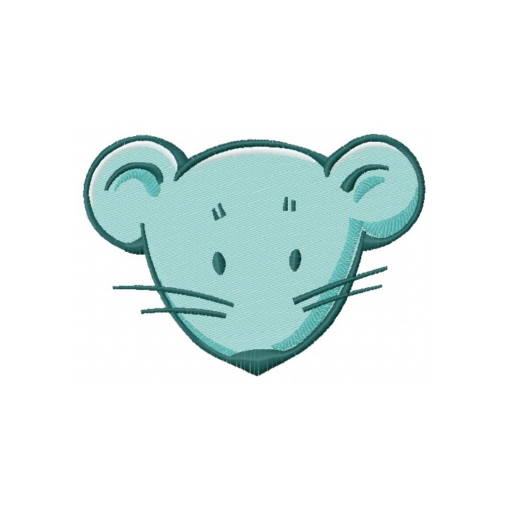 Cute little mouse 2 embroidery design - Embroidery Design