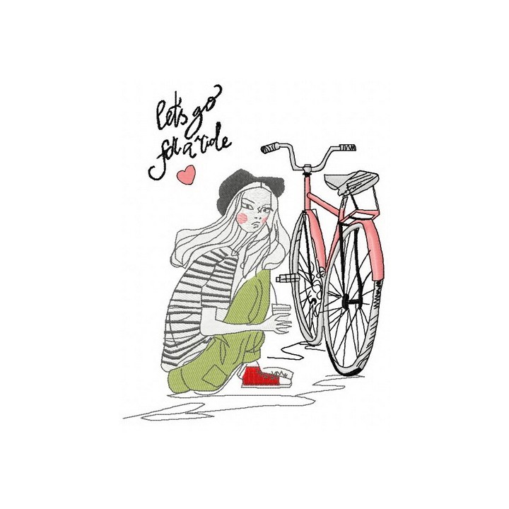 Let's go for a ride 3 embroidery design - Embroidery Design