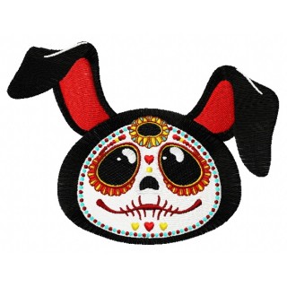 Skeleton bunny 2 embroidery design - Embroidery Design