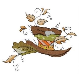 Old hat embroidery design - Embroidery Design