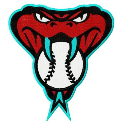 Embroidery design of the Arizona Diamondbacks 2016 logo, ideal for stitching on caps or t-shirts.