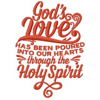 God's love embroidery design - Embroidery Design
