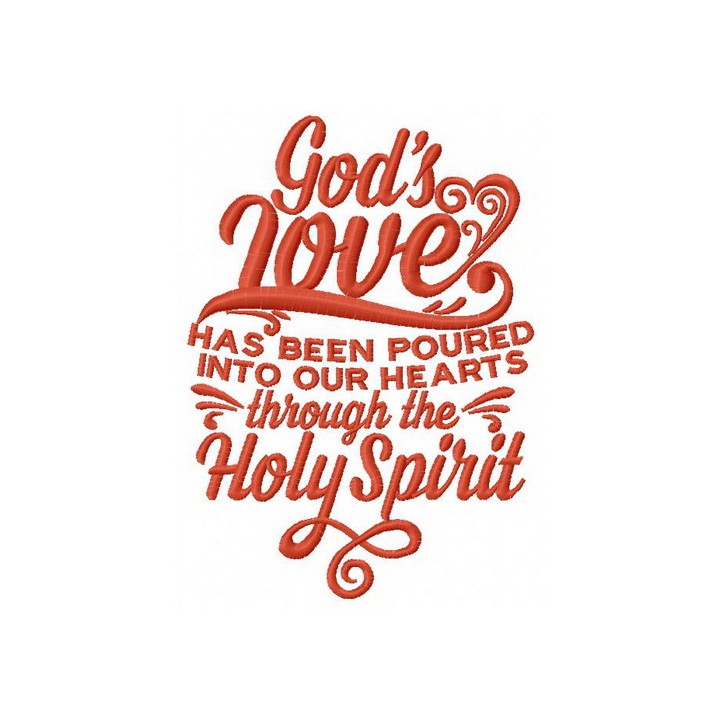 God's love embroidery design - Embroidery Design