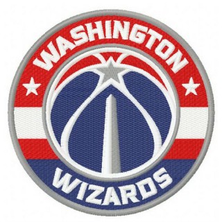 Washington Wizards logo 3 embroidery design - Embroidery Design