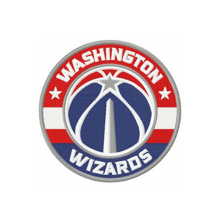 Washington Wizards logo 3 embroidery design - Embroidery Design