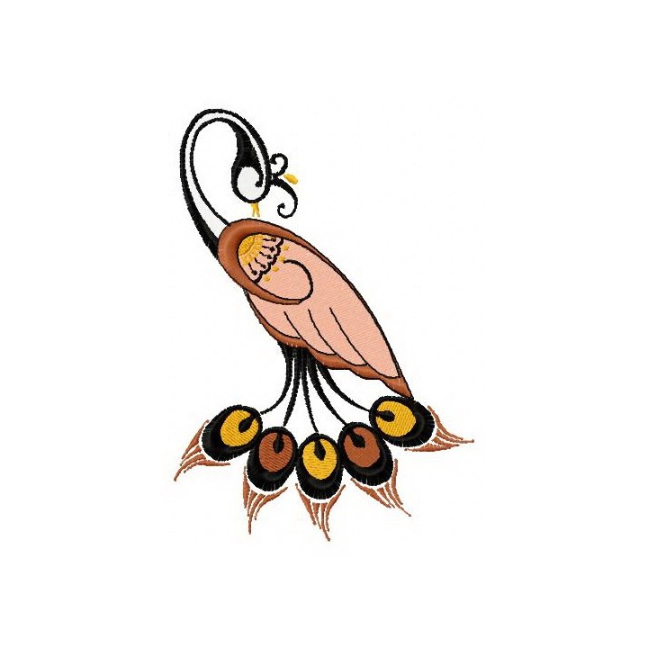 Graceful firebird 2 embroidery design - Embroidery Design