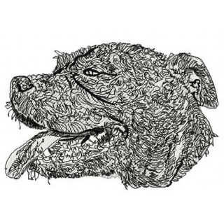 Pitbull embroidery design - Embroidery Design