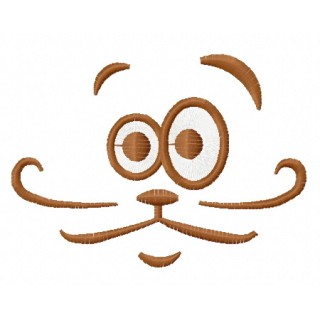 Cat's surprised face embroidery design - Embroidery Design