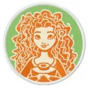 Merida embroidery design from the Brave collection featuring intricate stitching patterns for creative projects.
