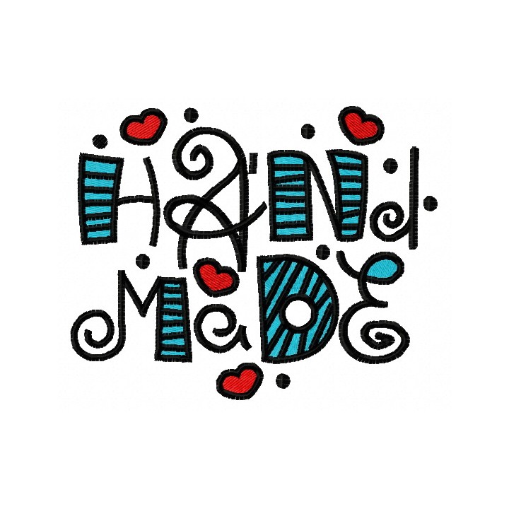I love handmade 2 embroidery design - Embroidery Design