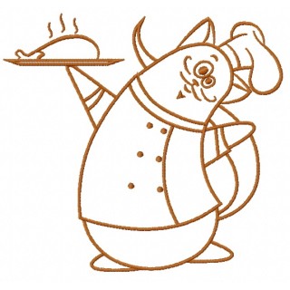 Cat chef 8 embroidery design - Embroidery Design