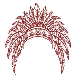 Headdress embroidery design - Embroidery Design