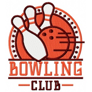 Bowling club 5 embroidery design - Embroidery Design