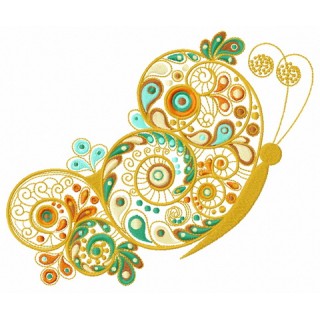 Fancy butterfly 2 embroidery design - Embroidery Design