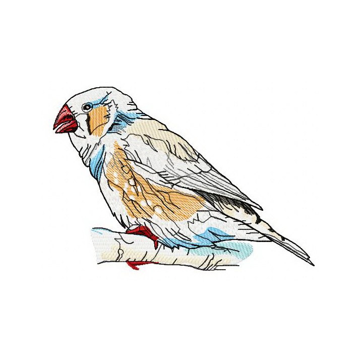 Sparrow embroidery design - Embroidery Design
