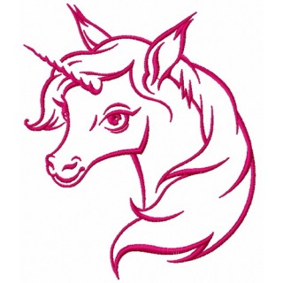 Rainbow unicorn 6 embroidery design - Embroidery Design
