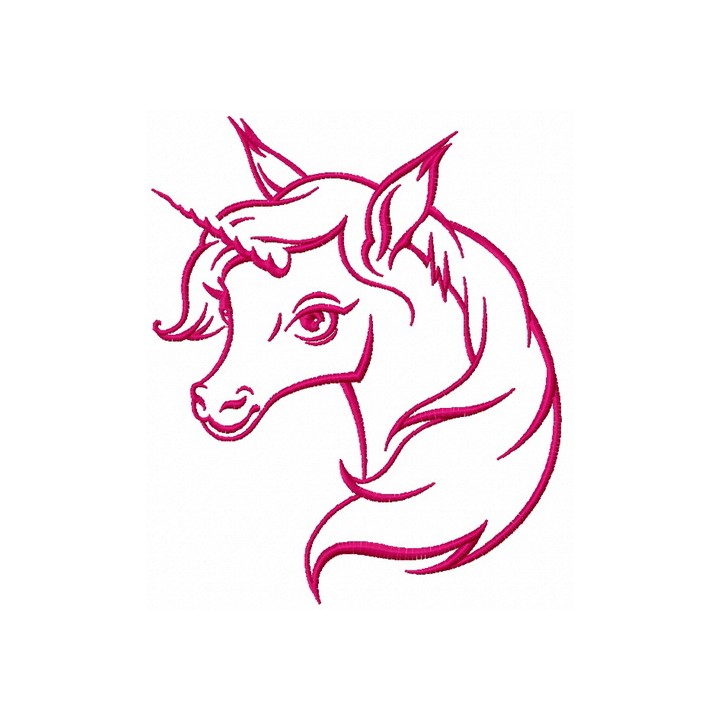 Rainbow unicorn 6 embroidery design - Embroidery Design