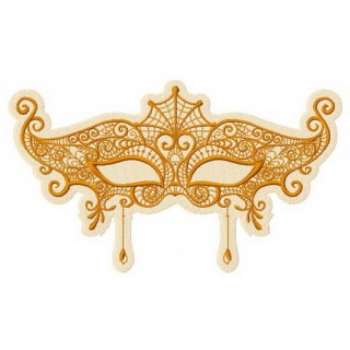 Mask 6 embroidery design - Embroidery Design