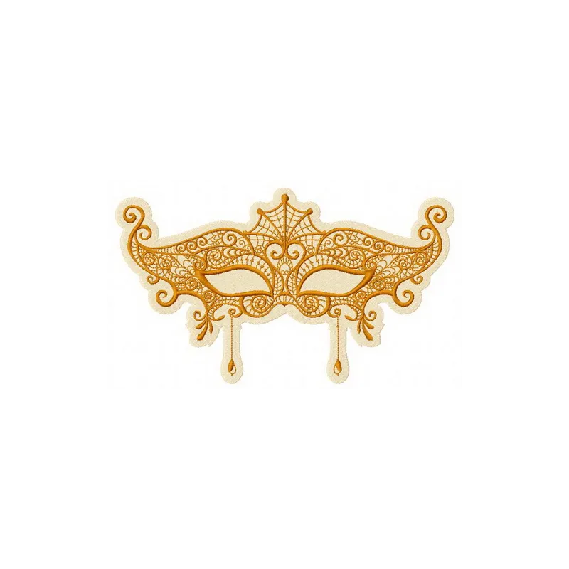 Preview of the Mask 6 embroidery design showcasing intricate stitching patterns for creative projects.