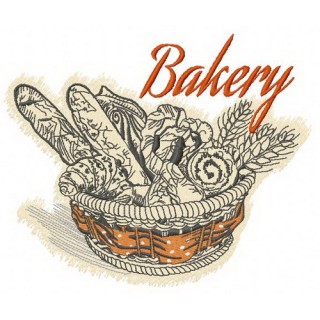 Bakery embroidery design - Embroidery Design