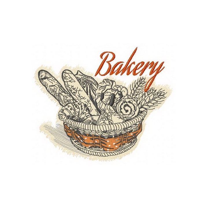 Bakery embroidery design - Embroidery Design