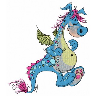 Cute dragon embroidery design - Embroidery Design