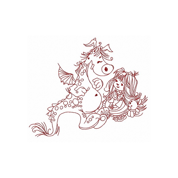 My friend dragon 2 embroidery design - Embroidery Design