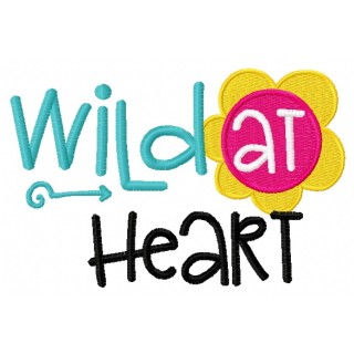 Wild at heart embroidery design - Embroidery Design