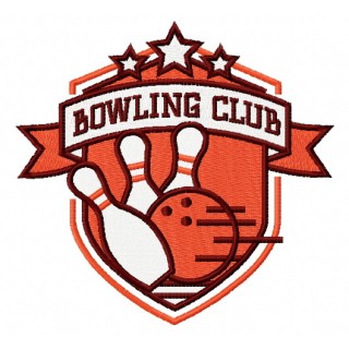 Bowling club 3 embroidery design - Embroidery Design