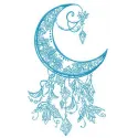 Moon 2 embroidery design featuring a celestial motif, perfect for stitching on t-shirts, hoodies, or tote bags.