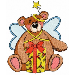 Teddy bear fairy 7 embroidery design - Embroidery Design
