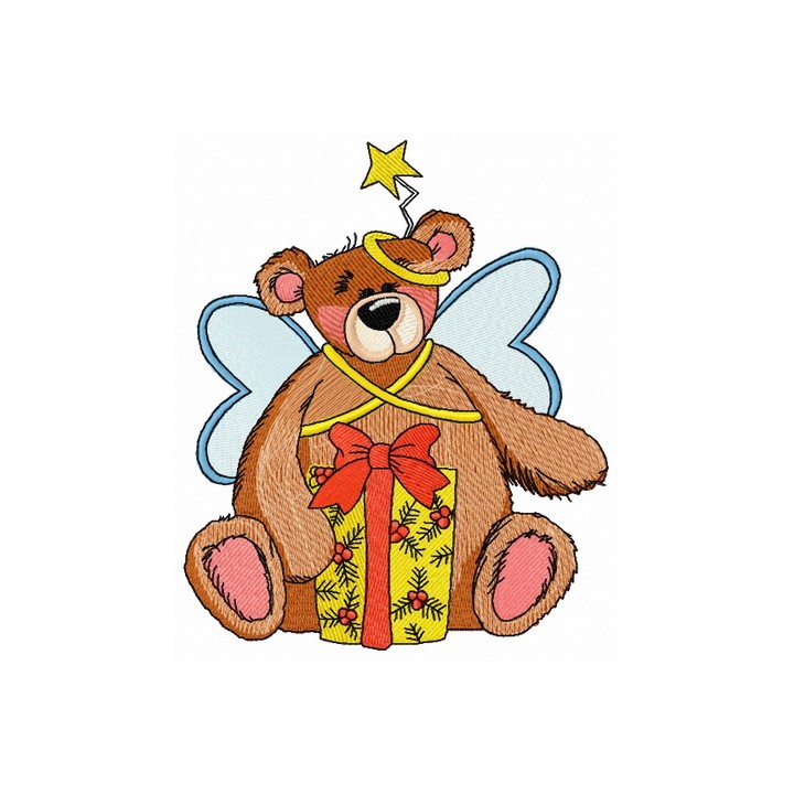 Teddy bear fairy 7 embroidery design - Embroidery Design