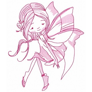 Young fairy 9 embroidery design - Embroidery Design