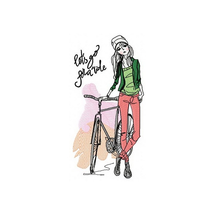 Let's go for ride 2 embroidery design - Embroidery Design