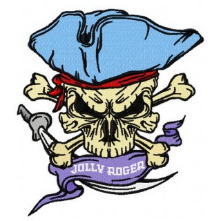 Jolly Roger embroidery design - Embroidery Design