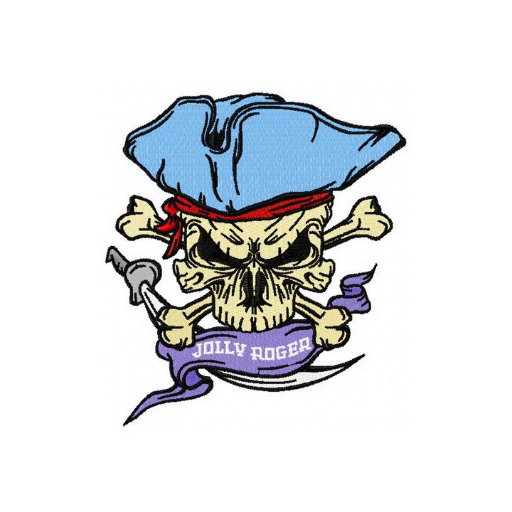 Jolly Roger embroidery design - Embroidery Design