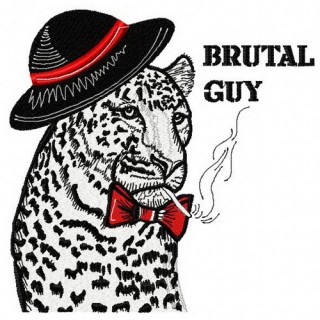 Brutal guy embroidery design - Embroidery Design
