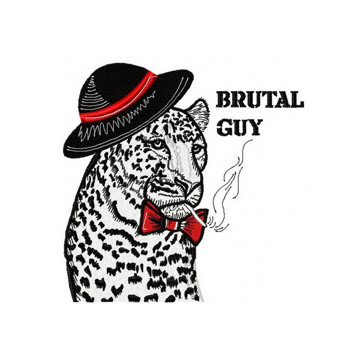 Brutal guy embroidery design - Embroidery Design