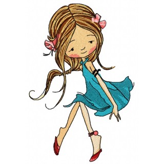 Young fairy 8 embroidery design - Embroidery Design