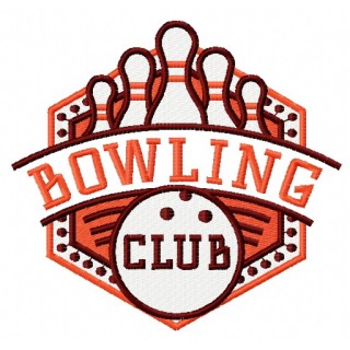Bowling club 2 embroidery design - Embroidery Design