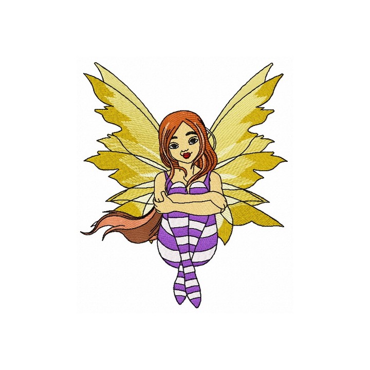 Sad fairy 2 embroidery design - Embroidery Design