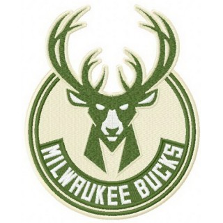 Milwaukee Bucks logo 3 embroidery design - Embroidery Design