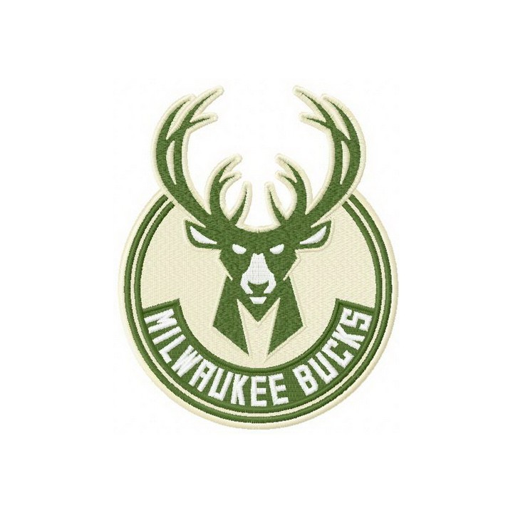 Milwaukee Bucks logo 3 embroidery design - Embroidery Design
