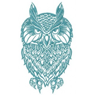 Wise owl 3 embroidery design - Embroidery Design