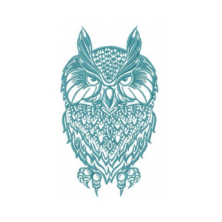 Wise owl 3 embroidery design - Embroidery Design