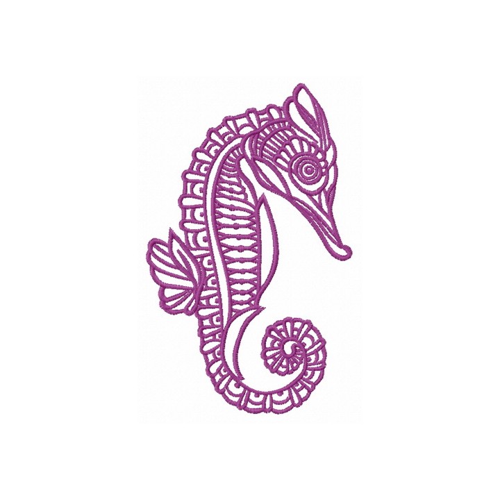 Sea horse 8 embroidery design - Embroidery Design